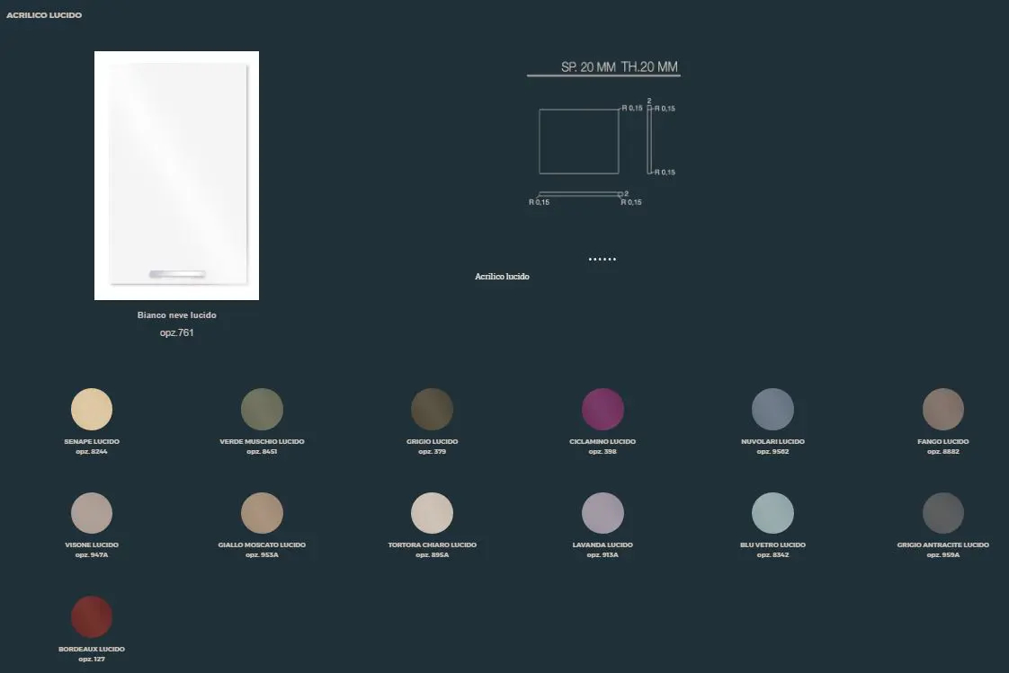 Cucina Zoe Cucina Zoe - Colori