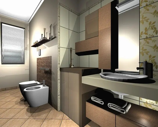 Esempio di progettazione computerizzata di un bagno
