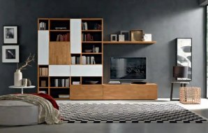 Pareti attrezzate, librerie e ingressi